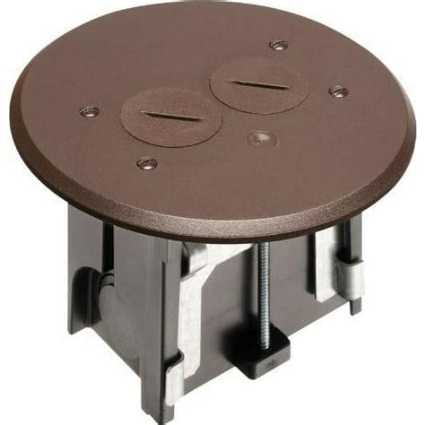 brown round floor junction box|adjustable round floor box.